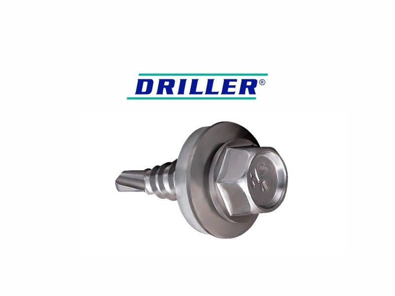 DRILLER® stitching screws for steel sheets overlapping, AISI 410 stainless steel