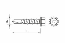 DRILLER® self drilling screws, with anticorrosive coating