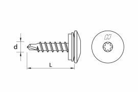 DRILLER® stitching screws for steel sheets overlapping