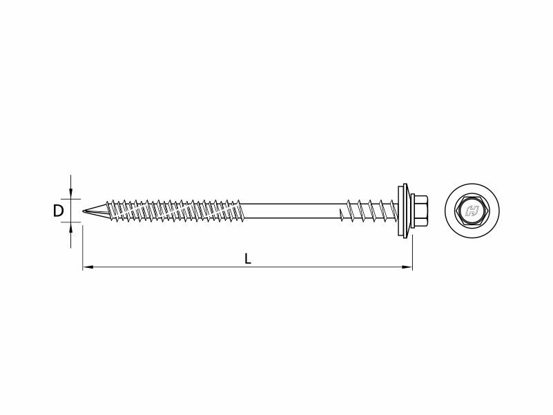 self tapping screws for fixing of sandwich panels onto concrete & timber substructure