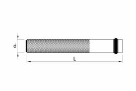 Steel anchor with inner thread for chemical injection fixing