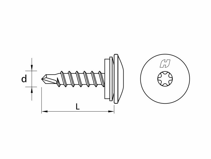 Self drilling screws for fixing steel sheets to timber substructure