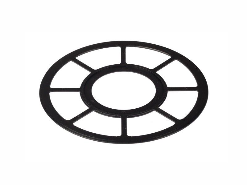 Insulation holding flange for styrofoam or hard mineral wool fixing