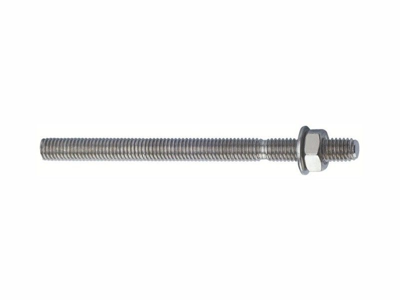 Threaded rods with washer and nut, AISI 304 (A2) stainless steel