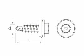 DRILLER® stitching screws for steel sheets overlapping