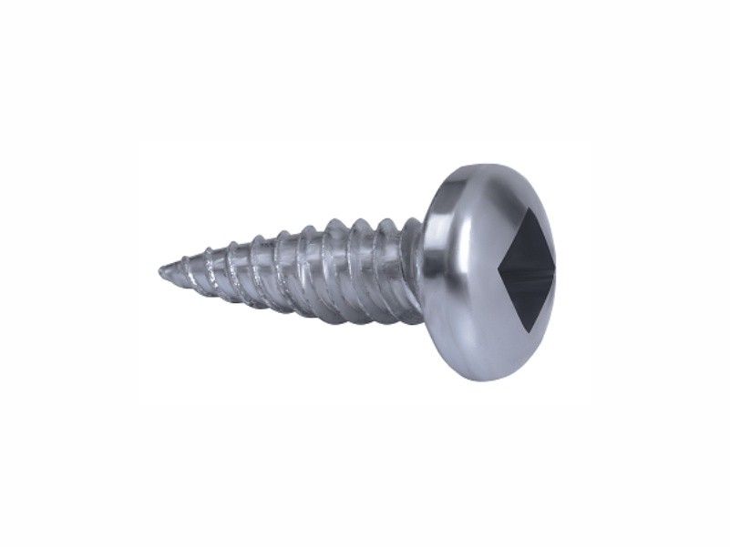 Self tapping screws, pan head with serration