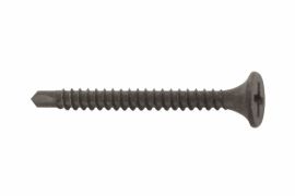 Drywall screws with drilling point, bugle head, hardened, phosphated