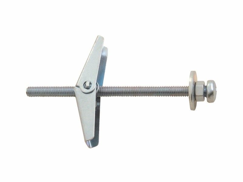 Spring toggle for ceilings with screw