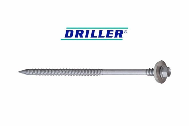 6,1 - DRILLER® self tapping screws for fixing of sandwich panels onto concrete & timber substructure, with anticorrosive coating