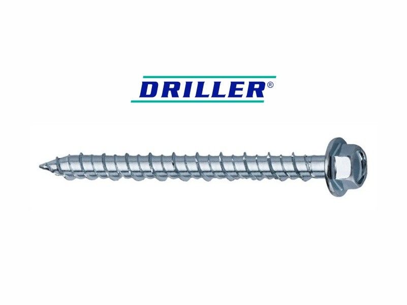 DRILLER® self tapping screws for fixing of supporting units onto concrete substructure