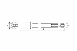 DRILLER® long magnetic nutsetters