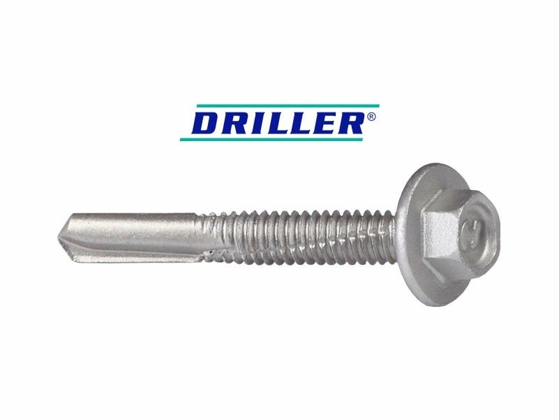 DRILLER® self drilling flange head screws, with anticorrosive coating