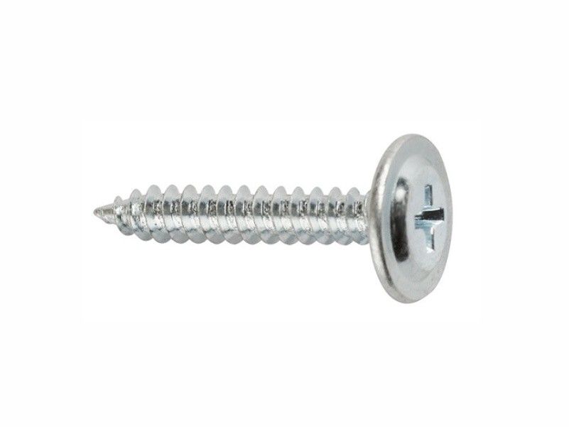 Self tapping screws, flat wafer head