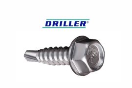 DRILLER® stitching screws for steel sheets overlapping, AISI 410 stainless steel