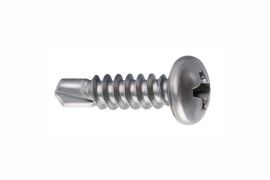 Self drilling screws, pan head, AISI 410 stainless steel