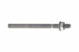 Threaded rods with washer and nut, AISI 304 (A2) stainless steel