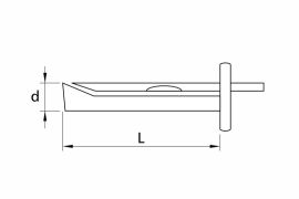 Ceiling anchors for hammer fixing