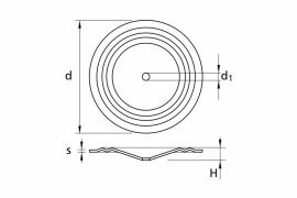 Round steel convex washers Ø70