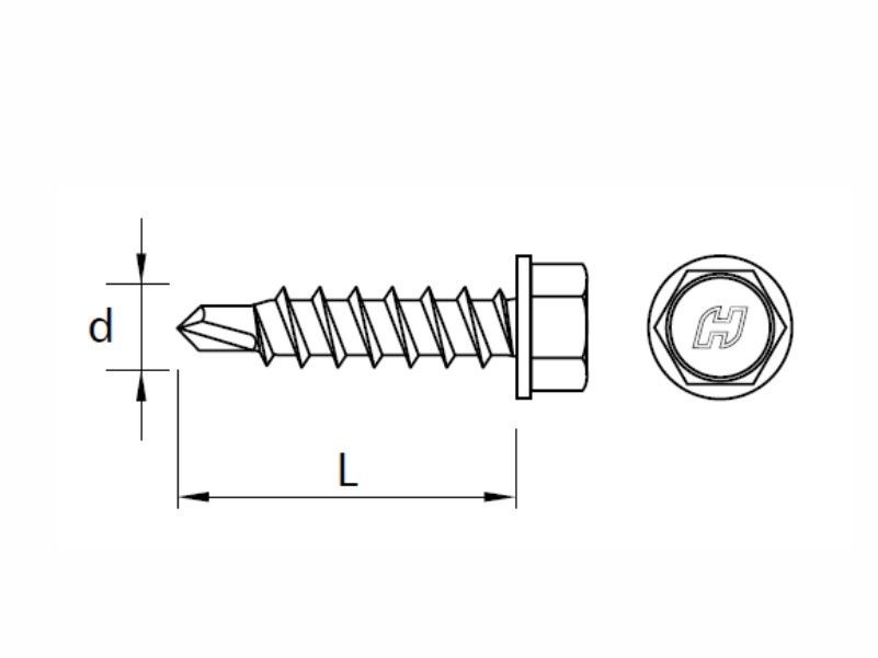 DRILLER® stitching screws for steel sheets overlapping