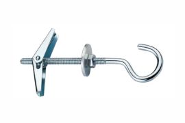 Spring toggle for ceilings with „C” hook