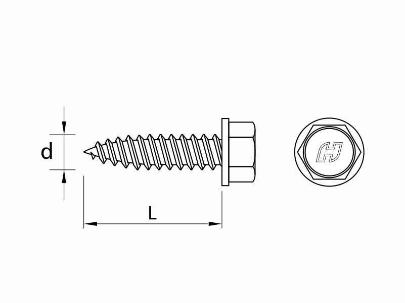 DRILLER® chipless stitching screws for steel sheets overlapping