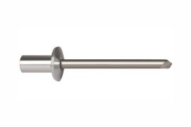 Closed end aluminium-stainless steel blind rivets