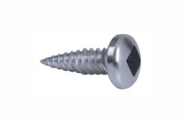 Self tapping screws, pan head with serration