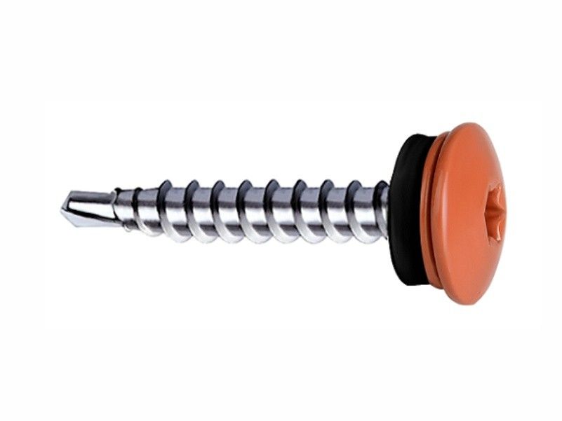 Self drilling screws for fixing steel sheets to timber substructure