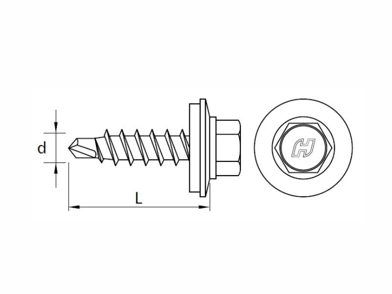 Self drilling screws for fixing steel sheets to timber substructure