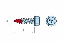 DRILLER® BI-METAL chipless stitching screws for steel sheets overlapping