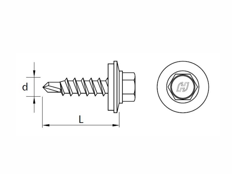 DRILLER® stitching screws for steel sheets overlapping