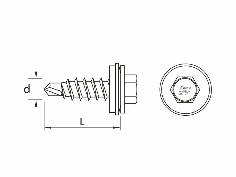 DRILLER® stitching screws for steel sheets overlapping