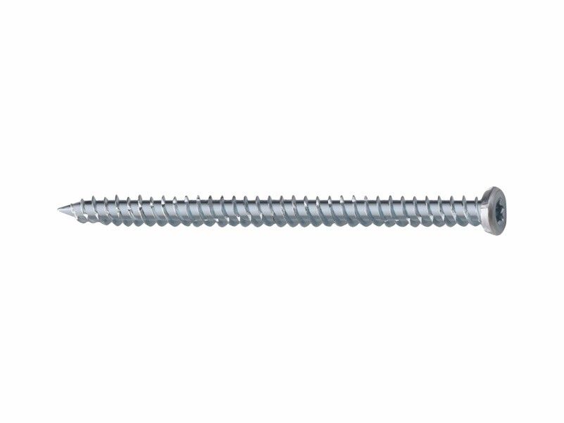 Concrete frame fixing screws, flat head