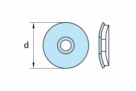 AISI 304 (A2) stainless steel / EPDM bonded washers