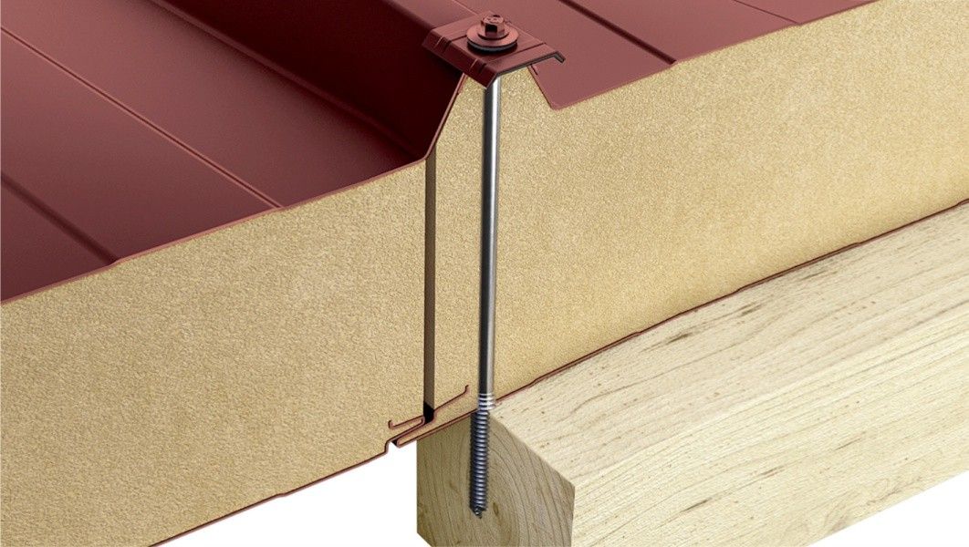 self tapping screws for fixing of sandwich panels onto concrete & timber substructure