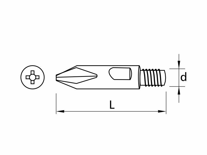 DRILLER® PH drive threaded insert bit