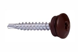 Self drilling screws for fixing steel sheets to timber substructure