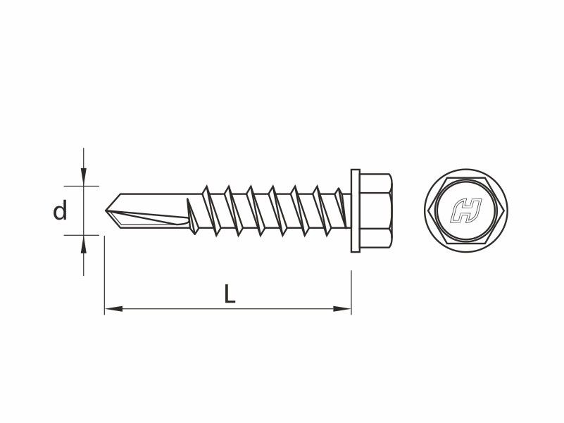 DRILLER® self drilling screws, with anticorrosive coating