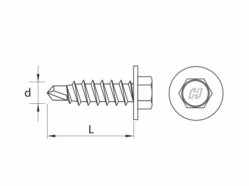 DRILLER® stitching screws for steel sheets overlapping