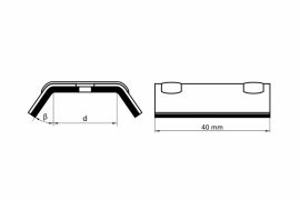 Aluminium / EPDM saddle washers