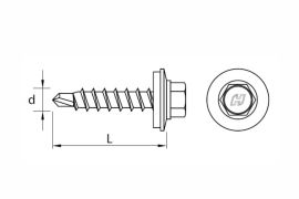 Self drilling screws for fixing steel sheets to timber substructure