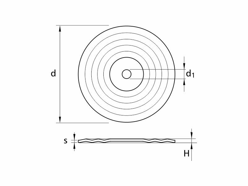 Flat round steel washers Ø70