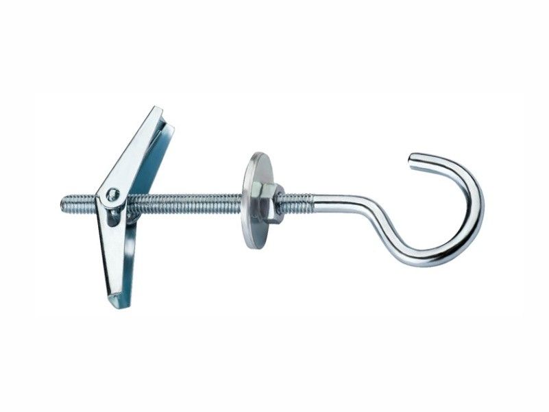 Spring toggle for ceilings with „C” hook