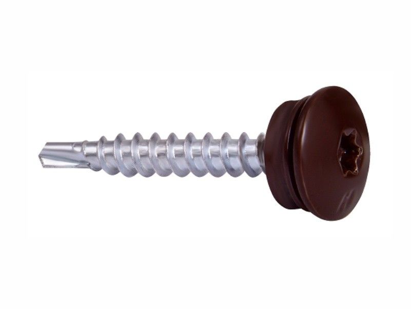 Self drilling screws for fixing steel sheets to timber substructure