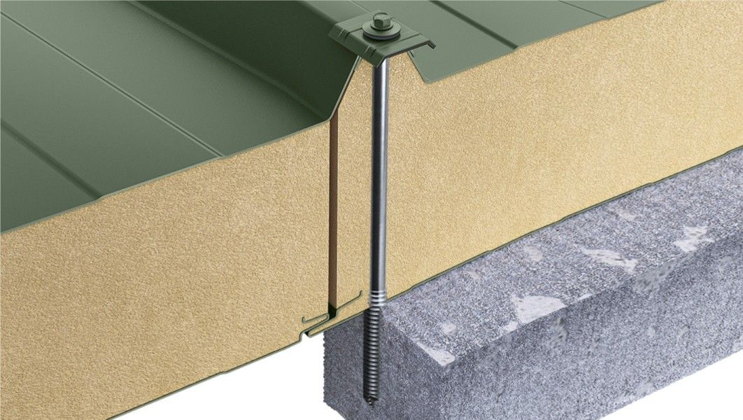 self tapping screws for fixing of sandwich panels onto concrete & timber substructure