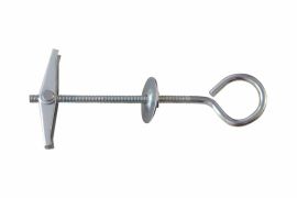 Spring toggle for ceilings with „O” hook