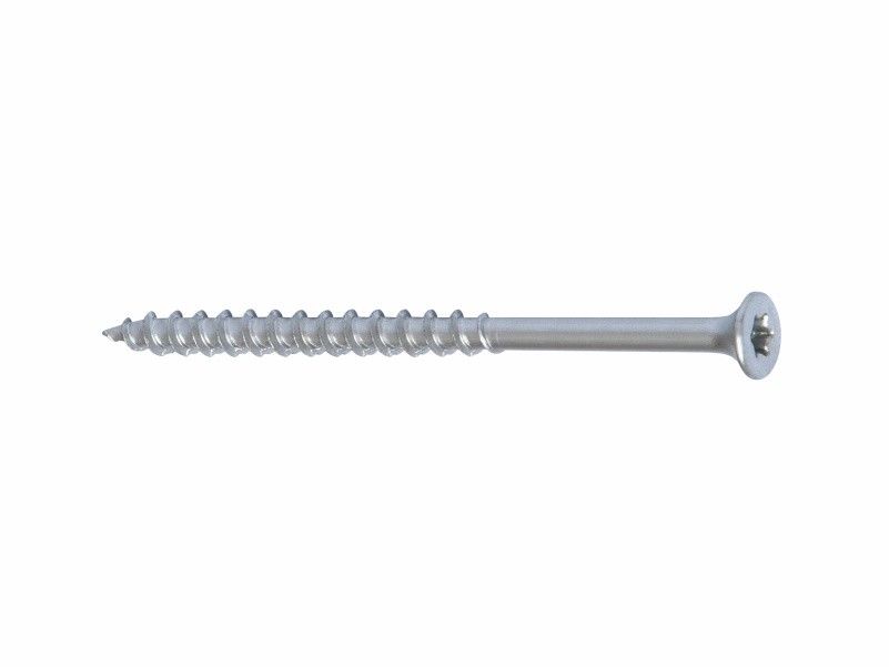 Self tapping timber screws for telescope plugs IDP/IDPO onto timber substructure, anticorrosive coating