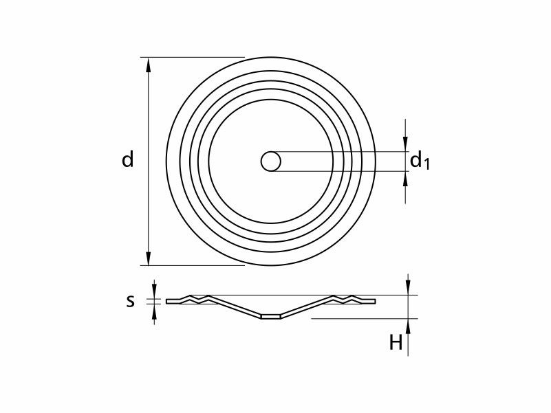 Round steel convex washers Ø70