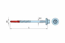 self drilling BI-METAL screws for fixing of sandwich panels onto steel substructure